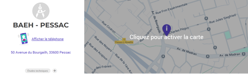 BAEH Pessac , ingénierie, études techniques