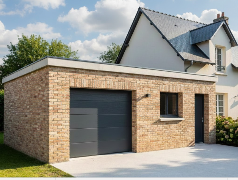 construction de garage au Bouscat avec dalle bétonnée