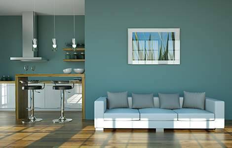 réalisation séjour peinture satinée